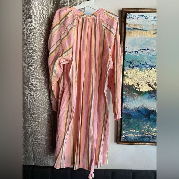 XIRENA Womens Sabrine Dress Villa Multicolored Belt Pockets Sz L NWT - Picture 6 of 17